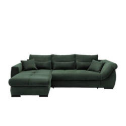 Ecksofa Federico Dunkelgrün S: 188/302 cm