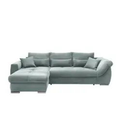 Ecksofa Federico Hellblau S: 188/302 cm