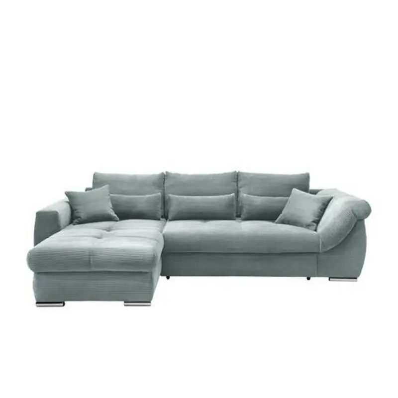Ecksofa Federico Hellblau S: 188/302 cm