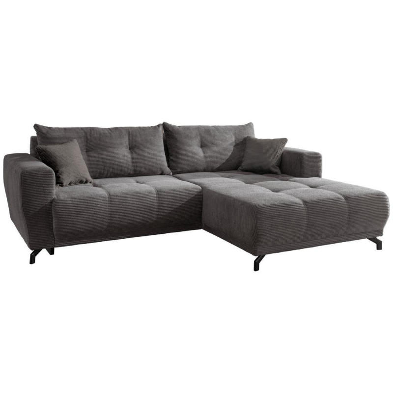 Ecksofa Restato Grau S: 246/177 Cm