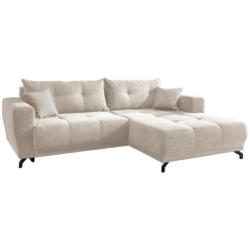 Ecksofa mit Liegefunktion Restao Beige Cord