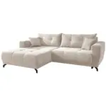 Möbelix Ecksofa mit Liegefunktion Restato Beige Cord