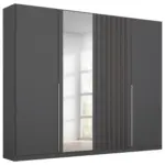 Möbelix Drehtürenschrank 226 Cm Lamella Grau