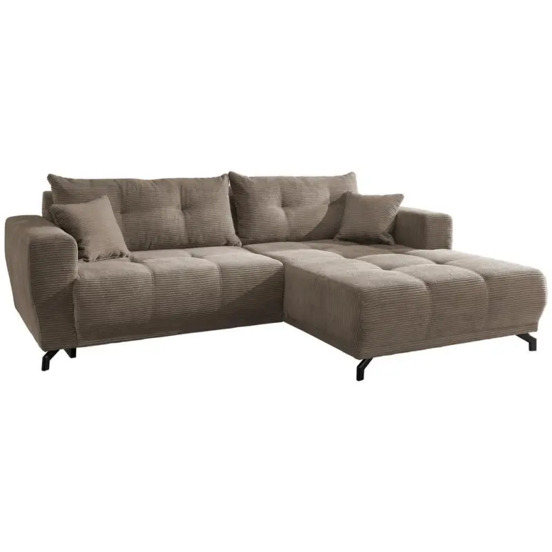 Ecksofa Restato Graubraun S: 246/177 cm