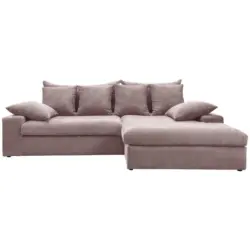 Ecksofa Avellino Rosa S: 278/200 cm