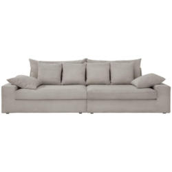 Viersitzer-Sofa Avellino Silberfarben Cord