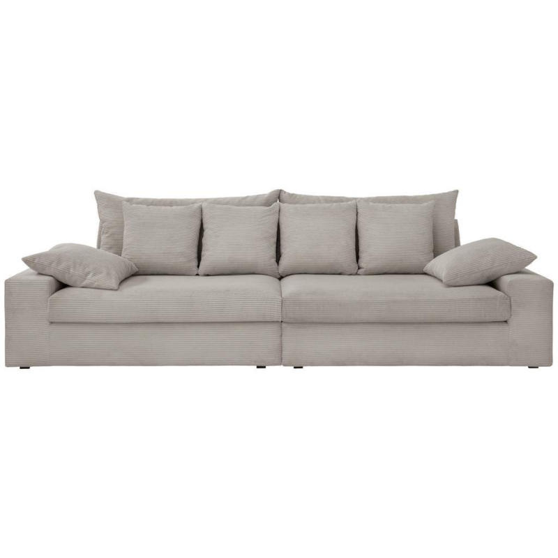 Viersitzer-Sofa Avellino Silberfarben Cord