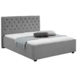 Möbelix Polsterbett 140x200cm Miami Hellgrau