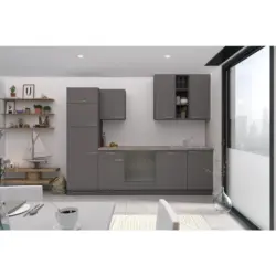 Küchenzeile Win Ohne Geräte B: 280 Cm Anthrazit