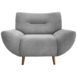 Möbelix Sessel Drago Silberfarben B/H/T:111/81/90cm