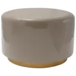 M&ouml;belix Beistelltisch Art Deco 275 Goldfarben/Grau B: 43 cm