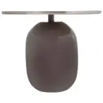 M&ouml;belix Beistelltisch Art Deco 525 Grau/Silberfarben B: 40,5 cm