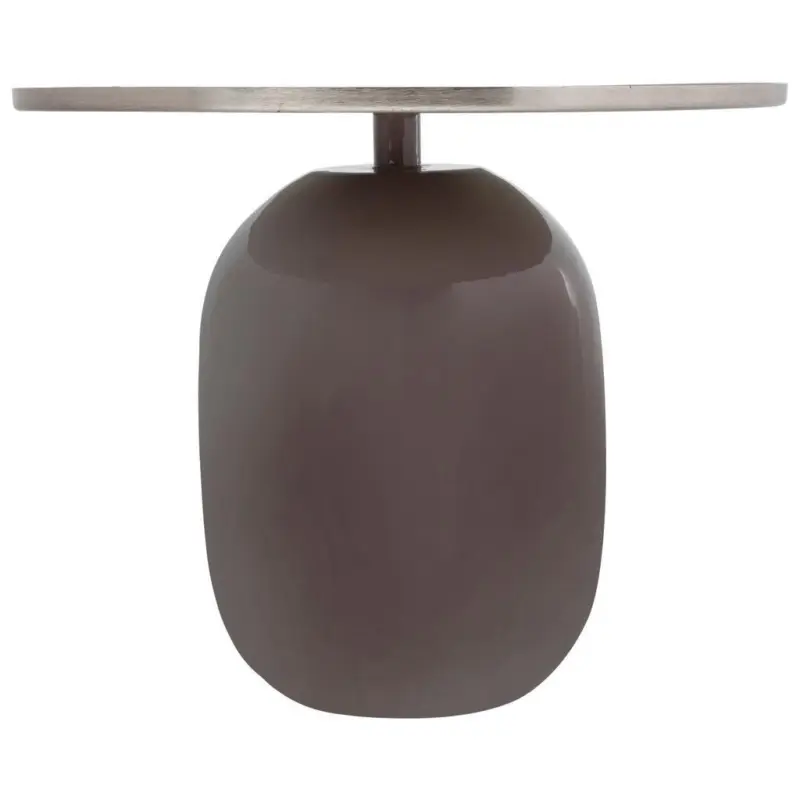 Beistelltisch Art Deco 525 Grau/Silberfarben B: 40,5 cm