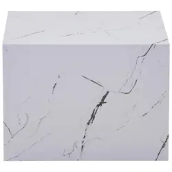 Beistelltisch Cuboid 125 Weiß B: 55 cm