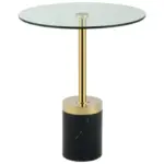 Möbelix Beistelltisch Lana 125 Goldfarben/Schwarz B: 53 cm