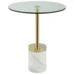 Möbelix Beistelltisch Lana 125 Goldfarben/Weiß B: 53 cm