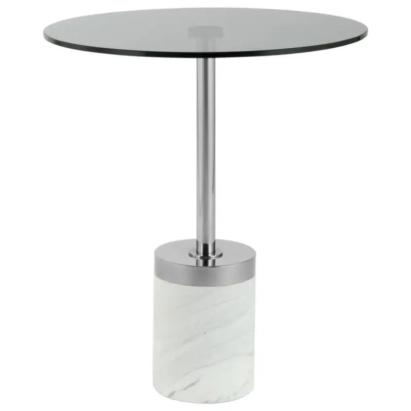 Beistelltisch Lana 125 Graphitfarben/Weiß B: 53 cm