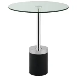 Beistelltisch Lana 125 Schwarz/Silberfarben B: 53 cm