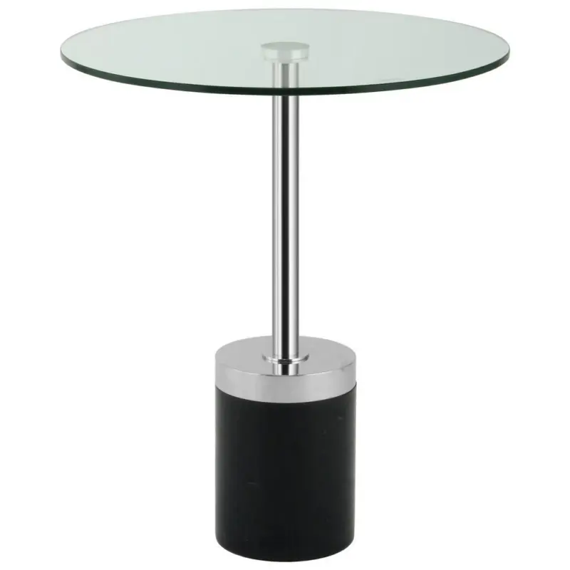 Beistelltisch Lana 125 Schwarz/Silberfarben B: 53 cm