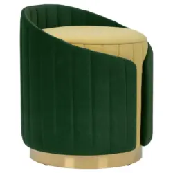 Hocker Corvin 125 Currygelb/grün D: 40 Cm