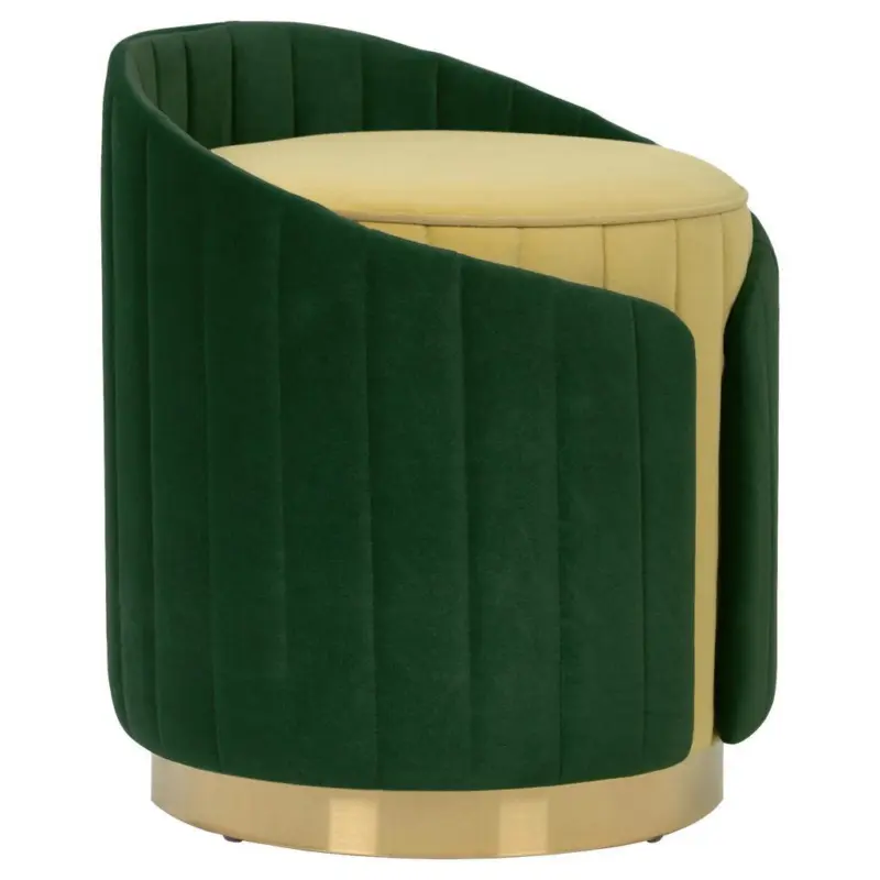 Hocker Corvin 125 Currygelb/grün D: 40 Cm