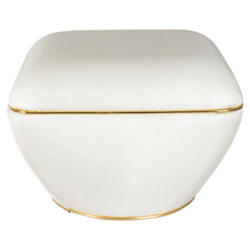 Hocker Contessa 145 Beige/Goldfarben D: 60 cm