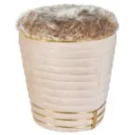 Möbelix Hocker Doric 325 Goldfarben/Taupe D: 42 cm