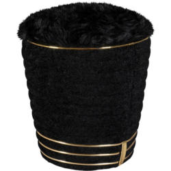 Hocker Doric 335 Goldfarben/Schwarz D: 42 cm