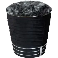 Hocker Doric 325 Graphitfarben/Schwarz D: 42 cm