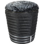 Möbelix Hocker Doric 345 Anthrazit/Graphitfarben D:42cm