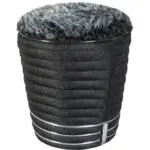 M&ouml;belix Hocker Doric 345 Anthrazit/Graphitfarben D:42cm