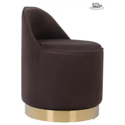 Drehhocker Viktor 125 Braun D: 52 cm