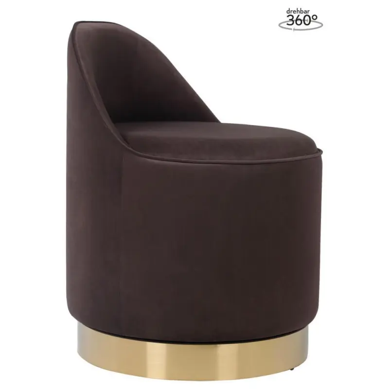 Drehhocker Viktor 125 Braun D: 52 cm