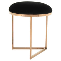 Hocker Wynona 325 Schwarz/Rosegold D: 40 cm