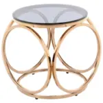Möbelix Beistelltisch Whitney 125 Grau/Rosegold B: 40 cm