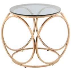 Beistelltisch Whitney 225 Grau/Rosegold B: 50 cm