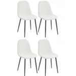 Möbelix Stuhl Lola Bezug: Mikrofaser Creme 4er-Set