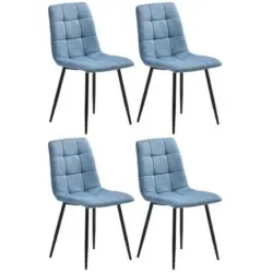 Stuhl-set 4er Empoli Blau