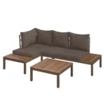 Möbelix Loungegarnitur 2-tlg Florenz Aus Holz Mit Kissen