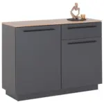Möbelix Kommode B: 120 Cm Alaska Anthrazit/eiche Artisan