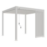 Möbelix Pergola-Seitenteil 93x10 cm Weiß Aluminium