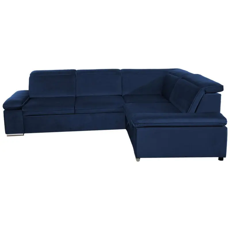 Eckschlafsofa Darby Dunkelblau S: 268/218 cm