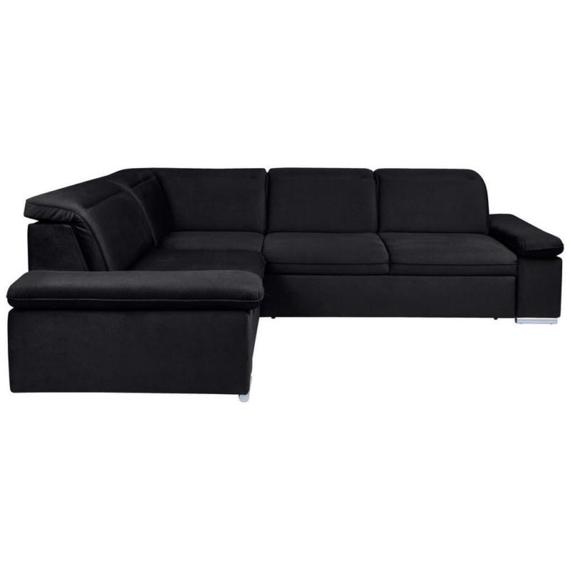 Eckschlafsofa Darby Schwarz S: 218/268 cm