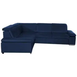 Eckschlafsofa Darby Dunkelblau S: 218/268 cm