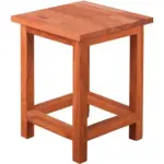 Möbelix Gartenhocker Echtholz Eichefarben Geölt