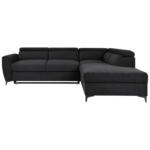 Möbelix Ecksofa Lapis Schwarz S: 255/217 cm