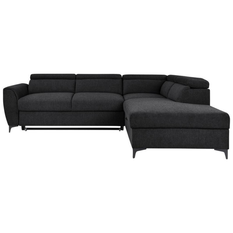 Ecksofa Lapis Schwarz S: 255/217 cm