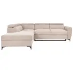 M&ouml;belix Ecksofa Lapis Creme S: 217/255 cm