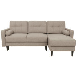 Eckschlafsofa Noret Beige S: 223/157 cm