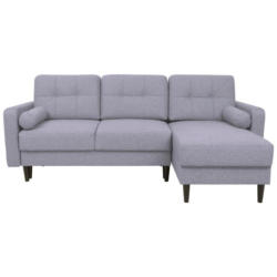 Eckschlafsofa Noret Graublau S: 223/157 cm